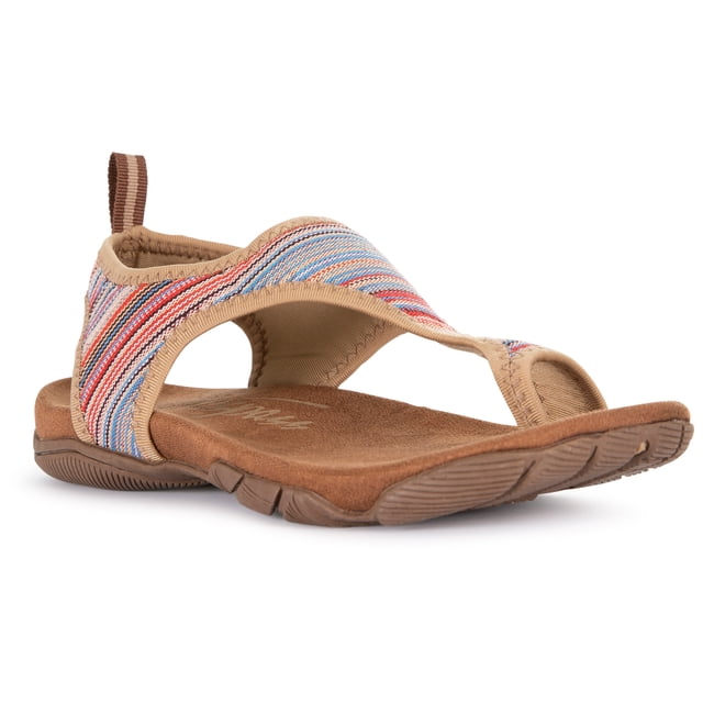 Trespass Sandales de Marche pour Femmes Beachie - Tige en Textile Tissé à entre-Doigts, Semelle Intérieure Coussinée, Semelle Extérieure à Traction Durable, Doublure en Textile