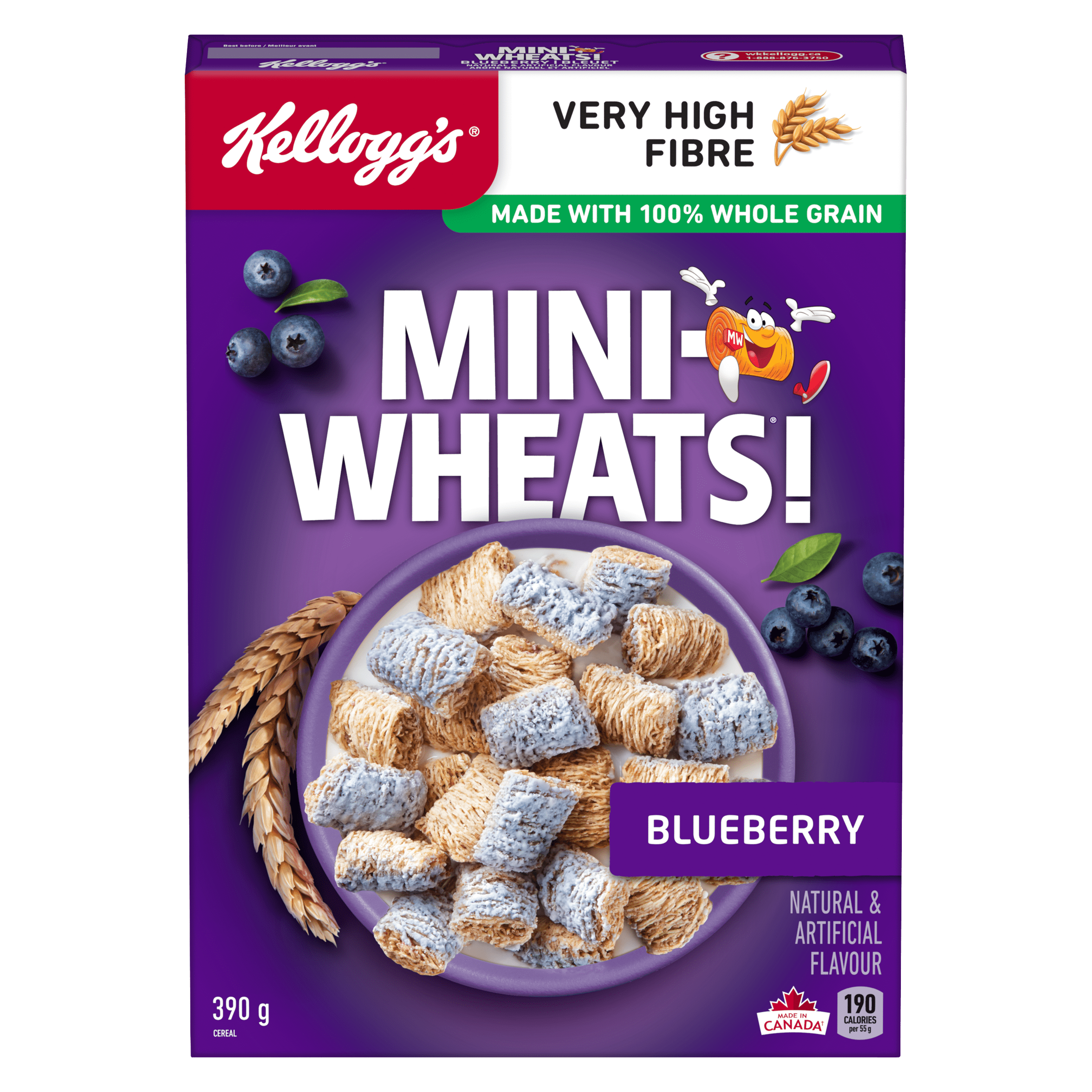 Mini-Wheats® Blueberry Flavour Cereal 390g