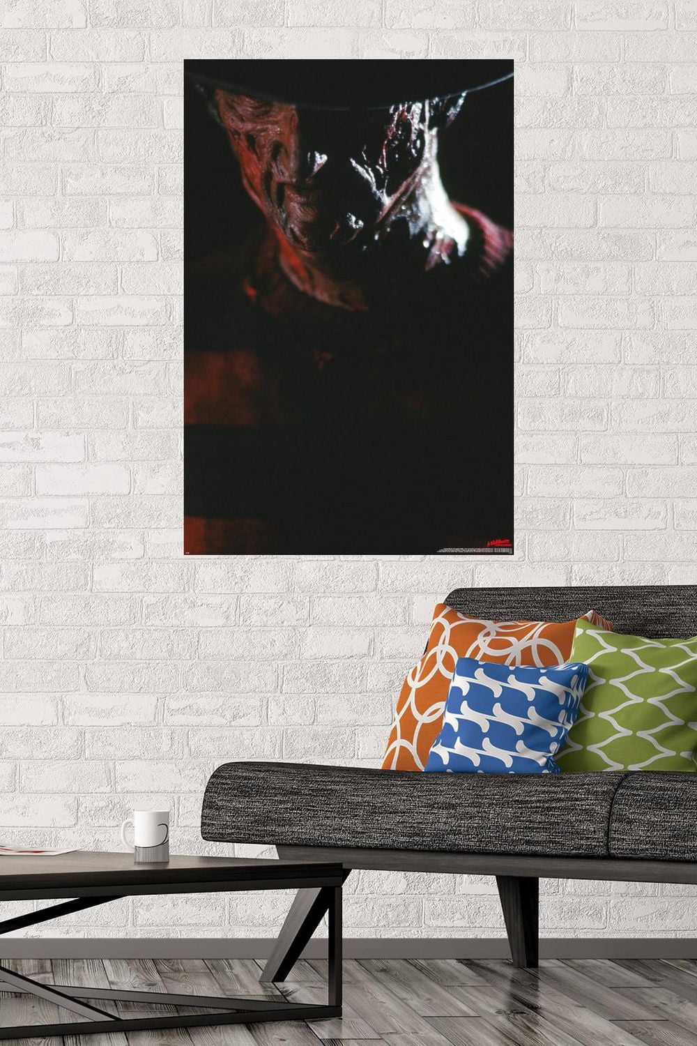 A Nightmare on Elm Street - Freddy Portrait Wall Poster with Magnetic Frame, 22.375" x 34"