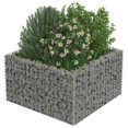 thumbnail image 2 of vidaXL Gabion Lit Surélevé Acier Galvanisé 90x90x50 cm, 2 of 4