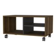 thumbnail image 1 of FM FURNITURE Lisboa Table Basse Noyer (Brun) /bois d'Ingénierie Noir, 1 of 9