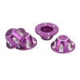 thumbnail image 1 of Wheel Hub Dust , Exquisite Workmanship Wheel Hubcaps Aluminum Alloy Anti Slip  For 1/6 RC Car Purple, 1 of 8