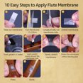 thumbnail image 4 of Amdohai E Key Dizi Bamboo Flute Chinese Traditional Musical Instrument, 4 of 8