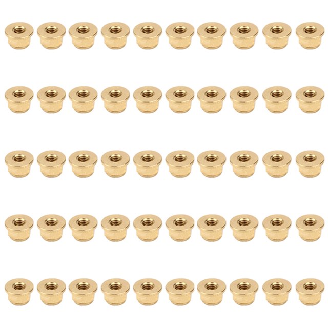 Écrou de Bride, 50 Pcs Écrou de Bride Pur pour Fixation Écrou de Bride Pur Cuivre Efficacité Optimale