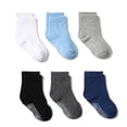 thumbnail image 2 of Splozh Toddler Socks Multipack Boy 6PC Children Socks Comfortable Soft Fashion Solid Color Children Floor Socks Blue,1-3 Years, 2 of 6