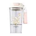 thumbnail image 2 of Suzuran Double-drink Coffee Plastic Cups Fashionable Car Straw Cups Large Capacity Beautiful Gift Cups, 2 of 6