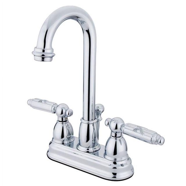 Kingston Brass KB3611GL Robinet de Lavabo avec Poignée et Pop-Up de Détail, Chrome