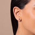 thumbnail image 3 of Heart Birthstone Stud Earrings, 3 of 4