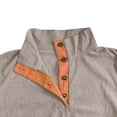 thumbnail image 4 of Besolor Mens Corduroy Sweatshirts Color Block Lapel Collar Button up Pullover Mock Neck Long Sleeve Sweaters Tops, 4 of 6