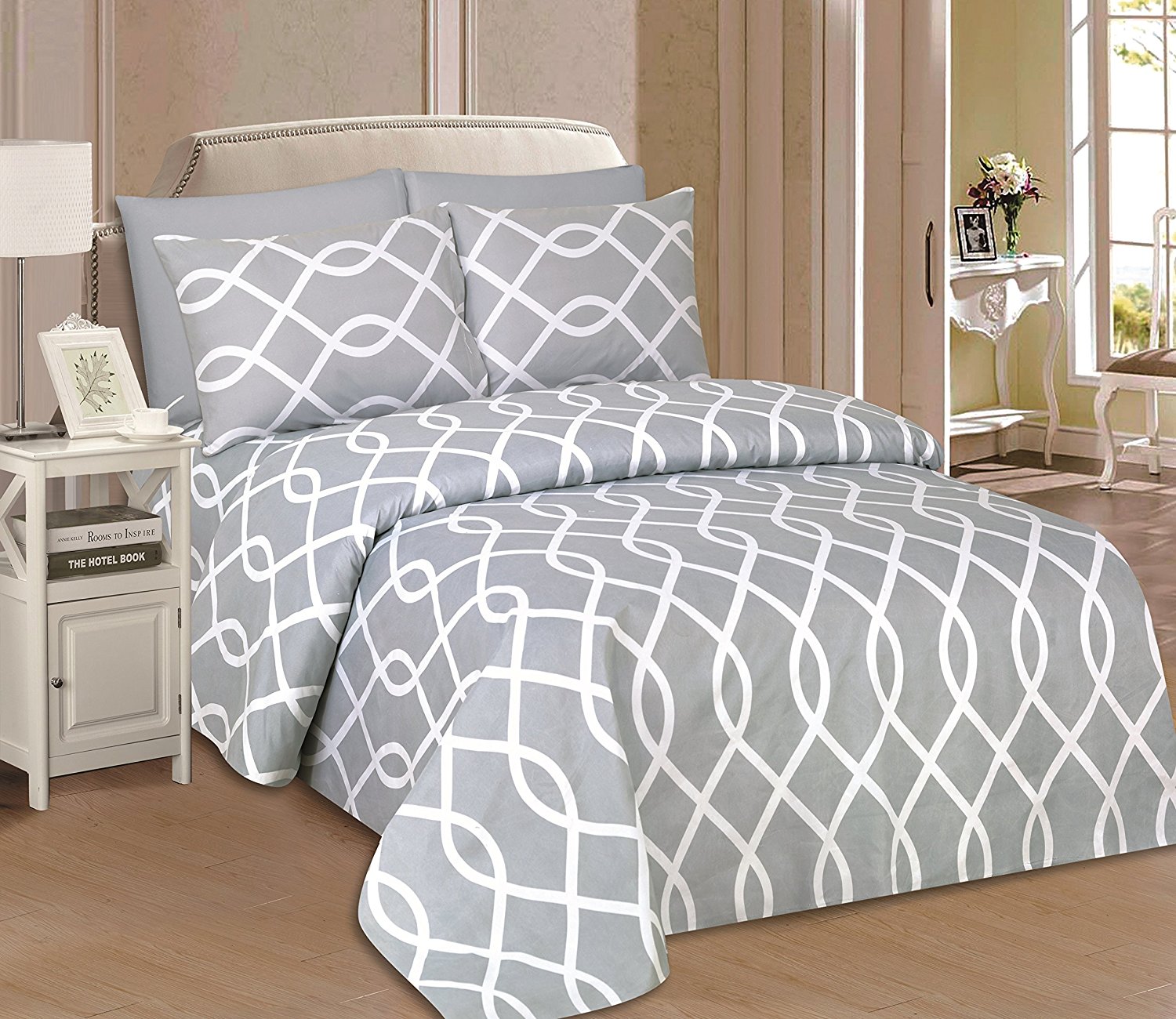 Beverly Hills 1800 Series Ultra-Soft Printed 6 PC Sheet Set (CalKing, Felix)