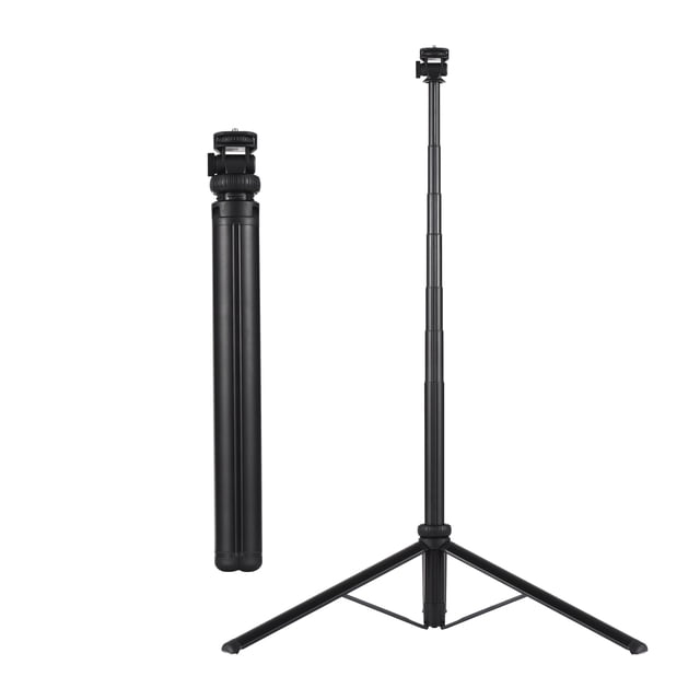 yeacher C05 91.7" Extendable Aluminum Alloy Selfie Stick with Tripod Base, 180° Rotatable, Bluetooth Remote, Compatible with Android 4.4+/iOS 5.1+, Portable & Lightweight (604g)
