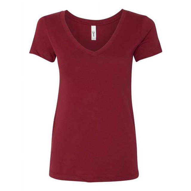 Next Level Womens Ideal V, L, Cardinal