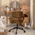 thumbnail image 1 of Homy Casa Adjustable Office Chair, Upholstery Desk Task Chair with Chrome Base, Swivel Task Chair with Wheels, 1 of 9