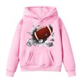 thumbnail image 1 of Kcodviy Tout-Petits Enfants Fans de Football m et m Chandail à Capuchon Ado Chandail Joueur Sports Chandails à Capuchon Tout-Petits pour Garçons 4T Rétro Enfants Garçons Filles Chandail à Capuchon Rugby Chandail à Capuchon Chandail, 1 of 6