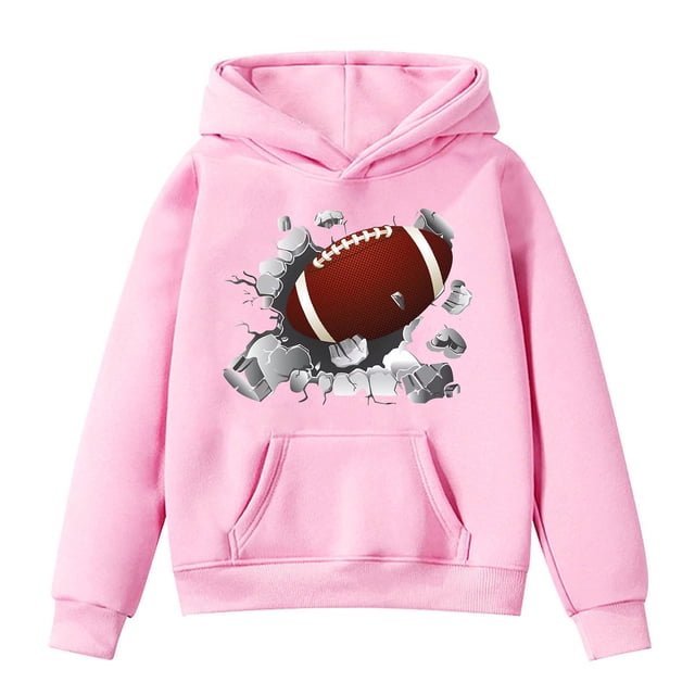 Kcodviy Tout-Petits Enfants Fans de Football m et m Chandail à Capuchon Ado Chandail Joueur Sports Chandails à Capuchon Tout-Petits pour Garçons 4T Rétro Enfants Garçons Filles Chandail à Capuchon Rugby Chandail à Capuchon Chandail