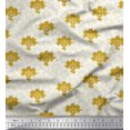 thumbnail image 1 of Soimoi Green polyester Crepe Fabric Artistic Floral & Scale Geometric Fabric Prints By Yard 52 Inch Wide, 1 of 1
