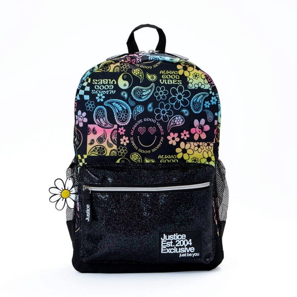 JUSTICE™ SAC À DOS EMOJI FILLE AVEC POCHE À PAILLETTES