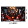 thumbnail image 2 of EQWLJWE Tapis de Noël pour l'Extérieur, Tapis de Porte Rouges de Noël pour l'Entrée Extérieure, Tapis de Porte avant de Noël pour l'Entrée Intérieure, Tapis de Décoration de Noël pour la Maison, Tapis de Salon Décoration de Sol, 2 of 3