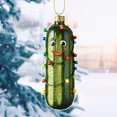 thumbnail image 5 of Amzcrzy Acrylic Cucumber Pendant Multi Functional Acrylic Decorative Christmas Tree Pendant Cute Mini Cucumber Christmas Pendant Holiday Decorations Hanging Decor Garden Decorations, 5 of 5