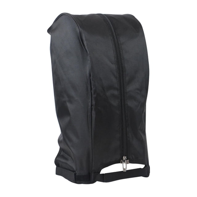 koolsoo Golf Bag Caps Clear Rainproof Dustproof Durable Zipper Top Protective Cover Golf Black A