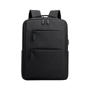 RXIRUCGD Business Laptop Backpack, 16.5 Inch Travel Laptop Bag Rucksack with USB Charging Port, Water-Resistant Bag Daypack for Work Anti-Theft College Computer Men Women Backpack, Black