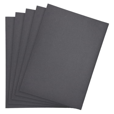 Unique Bargains Waterproof Sandpaper, Wet Dry Sand Paper Grit of 500, 11 x 9inch 5pcs