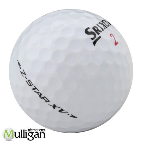 Mulligan - 12 Srixon Z-Star Xv 5A Recycled Used Golf Balls, White