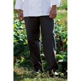 thumbnail image 1 of Uncommon Threads 4003-3710 Pantalon de Chef Ample Teint en Fil Gris à Rayures Triples - 6XLarge, 1 of 1