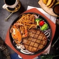 thumbnail image 3 of facefd Cast Iron Steak Plate Sizzling for Household Restaurant Serving Kitchen 19cm, 3 of 9