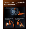thumbnail image 2 of New Shokz OpenRun Pro 2 - Open-Ear, Bone Conduction Sport Headphones - Sweat Resistant, Workout Headphones with 30ft Bluetooth - Secure, Comfortable Fit - Deep Bass and Smart Mic - SHOKZ App (Orange), 2 of 8