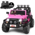 thumbnail image 4 of Gymax Voiture Électrique 12V pour Enfants avec Télécommande Boîte de Rangement Musique Rose, 4 of 10