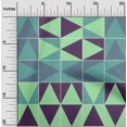 thumbnail image 2 of oneOone Cotton Flex Sea Green Fabric Geometric Craft Projects Decor Fabric Printed By The Yard 40 Inch Wide, 2 of 4