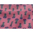 thumbnail image 4 of oneOone Viscose Jersey Fabric Leaves & Floral Block Print Fabric By Yard 60 Inch Wide, 4 of 4