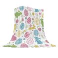 thumbnail image 2 of EGNMCR Throw Blanket, Throw Blanket for Couch Easter Blanket Bunny Easter Eggs Print Stuffed Blanket Suitable For Sofa Bed Spring Holiday Decoration Polyester Plush Blanket, 2 of 7