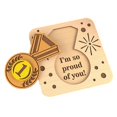 thumbnail image 2 of 3D Wooden Graduation Card Set Cut Class Of 2025 Keepsake With Decor Plaque & Box For (Natural Birch Plywood), 2 of 8