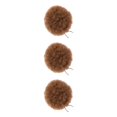 thumbnail image 2 of Baohd Effortless Afro Puff Drawstring Ponytail Bun Short Afro Kinky Puff Synthetic Brown 3Set, 2 of 6