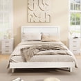 thumbnail image 2 of Costway Table de Chevet Moderne 2 Pcs à 3 Tiroirs avec Rangement et Trousse Anti-Basculement pour Chambre Blanc, 2 of 9
