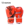 thumbnail image 1 of stanreset Women Men Portable Boxing Gloves Training Practice Adjustable Punching Mitts Hand Protector Sports Gears Accessories Orange 12oz, 1 of 3