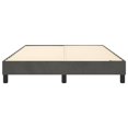 thumbnail image 3 of vidaXL Bed Frame Dark Grey 137x190 cm Full Velvet, 3 of 5
