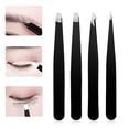 thumbnail image 1 of Heliisoer Pince à Sourcils Ensemble 4 Pcs Pince à Cheveux en Acier Inoxydable pour Femmes, 1 of 8