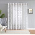 thumbnail image 1 of Lisa Knitted Lace Extra Wide Patio Panel Medallion Design with Scalloped Bottom (110" W x 96" L, Ivory), 1 of 1