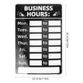 thumbnail image 2 of Miangastore 1 Set Business Hours Sign Hours of Operation Sign Store Hours Sign Sticker, 2 of 8