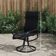 thumbnail image 3 of Outsunny Patio Swivel Chairs w/ Mesh Fabric Seat Rocking Chairs, Black, 3 of 10