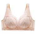thumbnail image 5 of FhsagQ Bra Bras for Women Plus Size with Robe Bra for Womens Underwire Bra Lace Floral Bra Unlined Unlined Plus Size Full Coverage Bra Bras for Women Set Cute Womens Bras Bodysuit Xs White 46/105D, 5 of 5