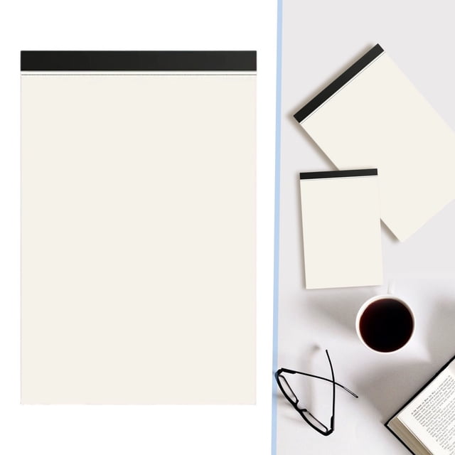 FENGGHAO Blank Writing Pad A5 Notebook Plain Paper for Drawing and Creative Sketching 80 Sheets
