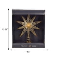 thumbnail image 2 of FRAÎCHE 12.25" Star Iron Christmas Tree Topper, Gold, 2 of 5