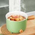 thumbnail image 4 of Hot! Dusknt European Electric Hot Pot, Electric Cooking Pot Multifunctional Non Stick Electric Cooking Pot 2 Gear Mini Hot Pot Cooker with Handle Electric Hot Pot, 4 of 9