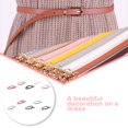 thumbnail image 4 of Langgg Texture Douce Femmes Ceinture Résistant aux Rayures PU Ceinture Tous les Costumes de Match Tendance Ceinture Réglable Rouge 1Set, 4 of 6