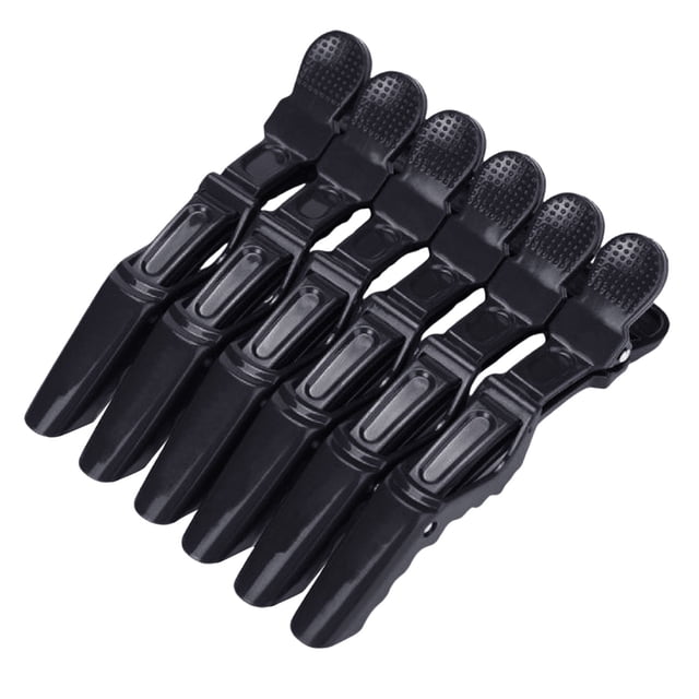 Salon Hair Styling Clips 6 Pack Strong Hold Barrettes For Precise Sectioning And Styling