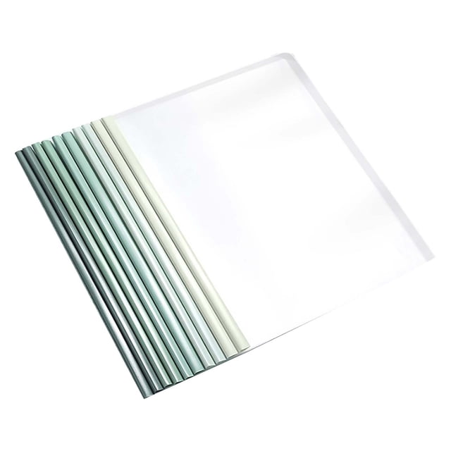 Clearance! 10 Pack Report Covers with Sliding Bar 7Mm Clear Report Covers for A4 and Letter Size Paper 50 Sheet Capacity Presentation File Folder Document for School (Sliding One Size Multi-Color